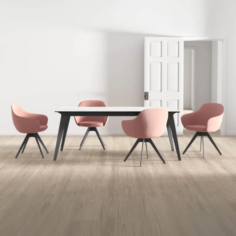 Infiné Table de salle à manger plateau en céramique