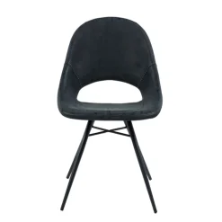 IsabelleChaise design avec coque ajourée en simili noir