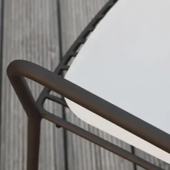 Jasmine Fauteuil de jardin design empilable en métal