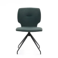 Jeanne Mobitec® Chaise tendance en tissu avec pieds en métal