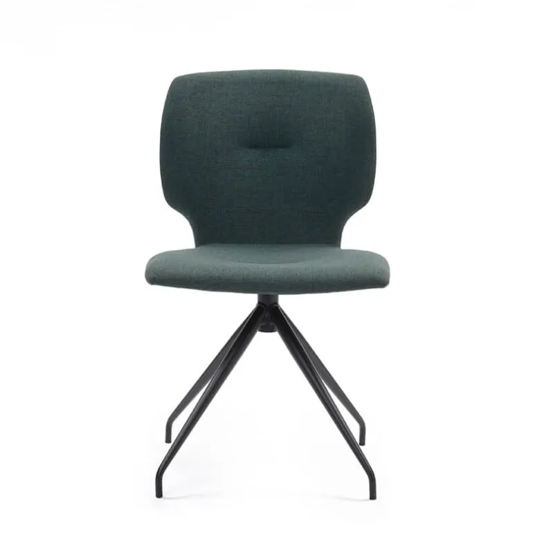 Jeanne Mobitec® Chaise tendance en tissu avec pieds en métal