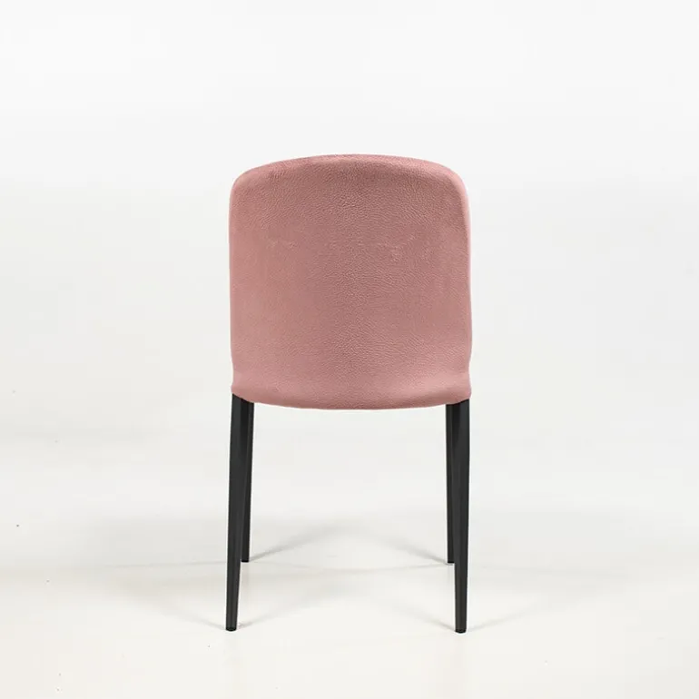 Julie Chaise en tissu italienne avec pieds en métal