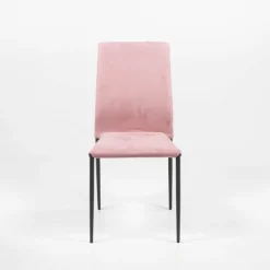 Kendra Ingenia by Bontempi® Chaise moderne en tissu aspect nubuck et métal