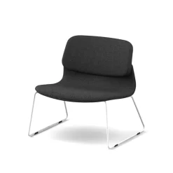 Klik Chauffeuse confortable en tissu avec pieds traineau en métal