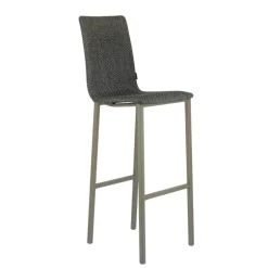 Koko Mobliberica® Tabouret de bar dossier haut en tissu