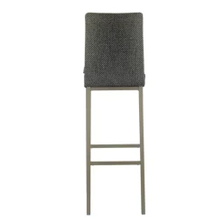 Koko Mobliberica® Tabouret de bar dossier haut en tissu