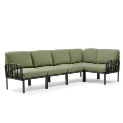 Komodo Canapé modulable d'extérieur 5 places