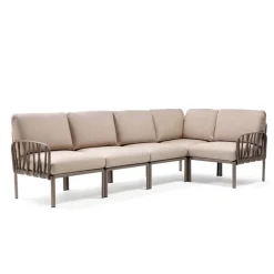 Komodo Canapé modulable d'extérieur 5 places