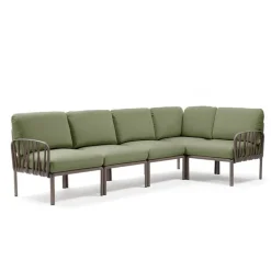 Komodo Canapé modulable d'extérieur 5 places