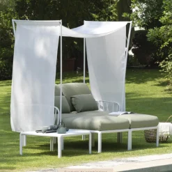 Komodo ombra 2 Canapé de jardin 2 places avec voile d'ombrage fabriqué en Italie
