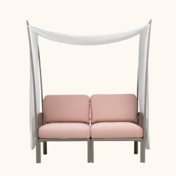 Komodo ombra 2 Canapé de jardin 2 places avec voile d'ombrage fabriqué en Italie