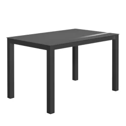 Kyoto bar Table snack moderne extensible en verre et métal