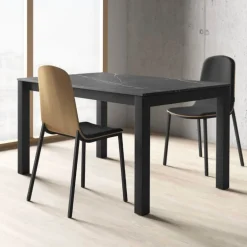 Kyoto Table moderne rectangulaire en céramique et métal