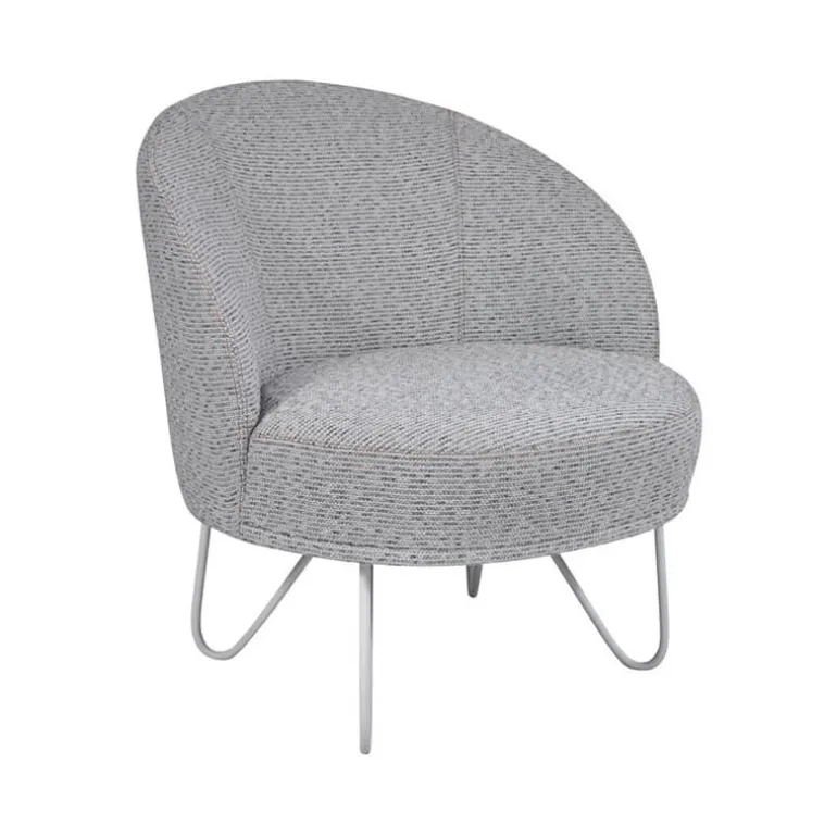 Léa Fauteuil lounge design art déco avec pieds épingle fabrication française