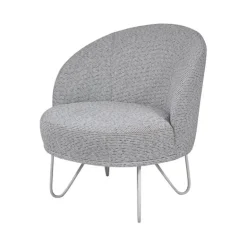 Léa Fauteuil lounge design art déco avec pieds épingle fabrication française