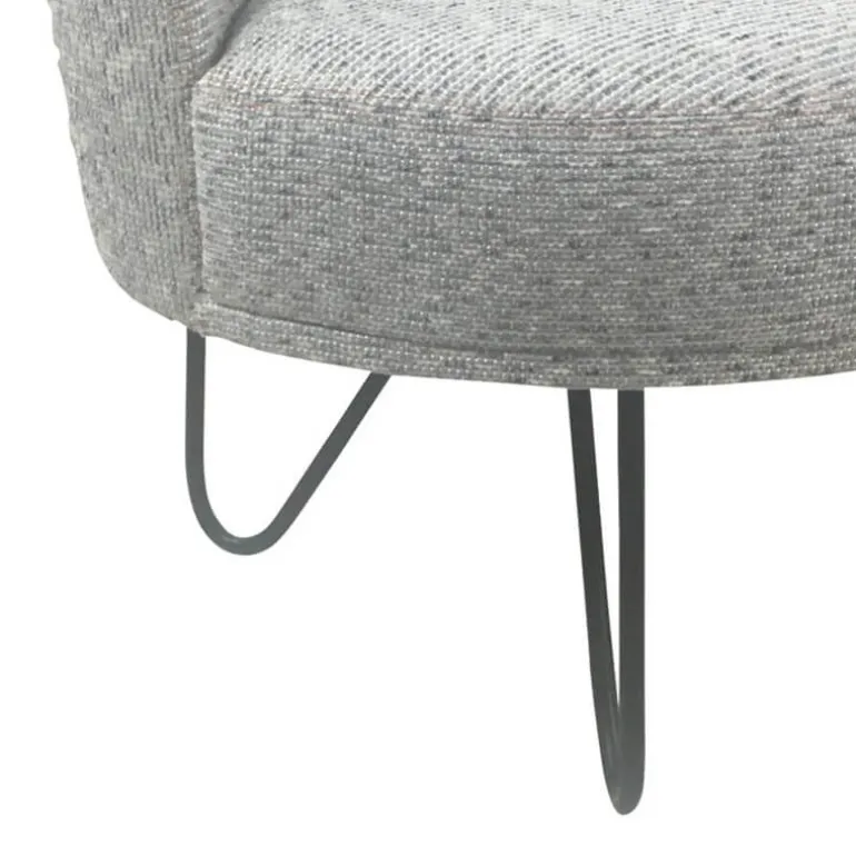 Léa Fauteuil lounge design art déco avec pieds épingle fabrication française