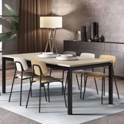 Lago Chaise de cuisine vintage rembourrée en simili