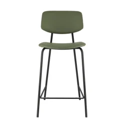 Lago Tabouret snack vintage rembourré en simili fabriqué en Belgique