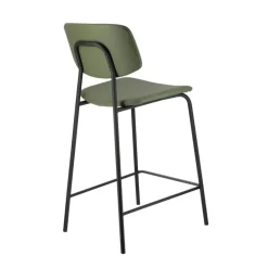 Lago Tabouret snack vintage rembourré en simili fabriqué en Belgique