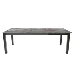 Lakera Table en Dekton rectangulaire extensible avec pieds en métal