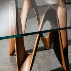 Lambda Sovet® Table de salle à manger design en verre 320 x 120 cm