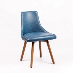 Lars Chaise confortable avec pieds en bois