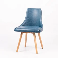 Lars Chaise confortable avec pieds en bois