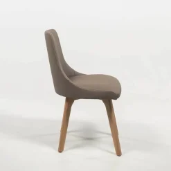 Lars Chaise de salle à manger vintage avec pieds en bois