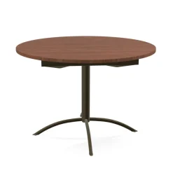 Laser Table de cuisine ronde en stratifié extensible