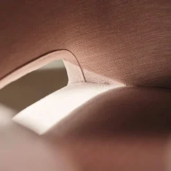 Lena Mobitec ® Tabouret snack en tissu avec accoudoirs et pieds en bois