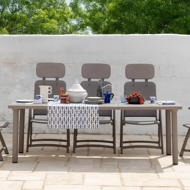 Libeccio Table de jardin extensible en polypropylène et aluminium