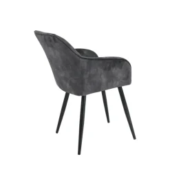 LisonFauteuil cosy en tissu avec pieds en métal