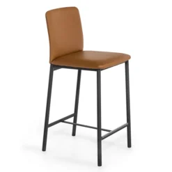 Loft Tabouret snack contemporain en simili et métal