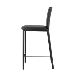 Loft Tabouret snack contemporain en simili et métal