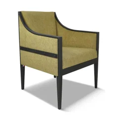 Loic Fauteuil de style en tissu fabriqué en France