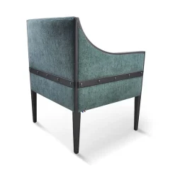 Loic Fauteuil de style en tissu fabriqué en France