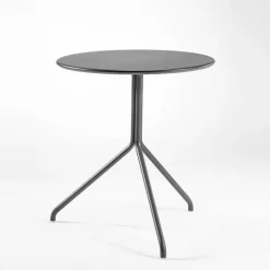Lol Petite table ronde italienne en métal plateau composite