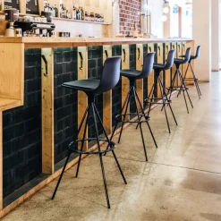 Lottus Enea® Tabouret de bar ou snack pivotant design structure métal