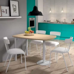 Lucca Table de cuisine demi