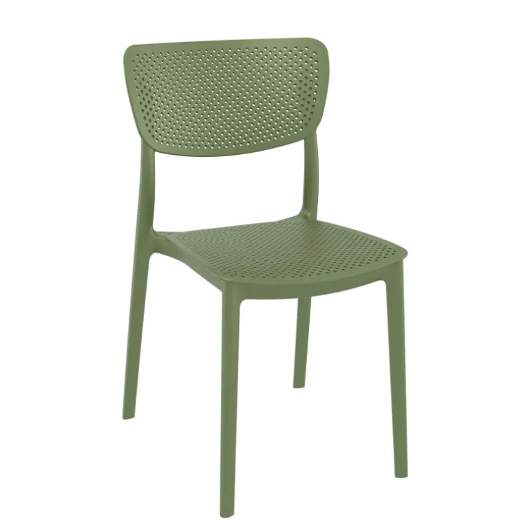 Lucy Chaise de jardin en polypropylène micro perforé