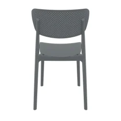 Lucy Chaise de jardin en polypropylène micro perforé