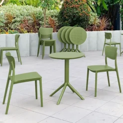 Lucy Chaise de jardin en polypropylène micro perforé