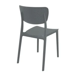 Lucy Chaise moderne en polypropylène micro perforé