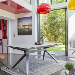 Luna Table extensible de salle à manger design en céramique