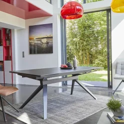 Luna Table extensible de salle à manger design en céramique