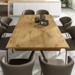 Lungo largo Table design italienne extensible avec pied mikado