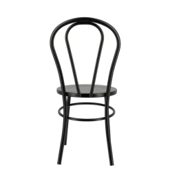 MadinaChaise bistrot vintage en métal noir