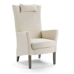 Manhattan Uno HD Mobitec® Fauteuil dossier haut en tissu et bois