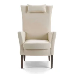 Manhattan Uno HD Mobitec® Fauteuil dossier haut en tissu et bois