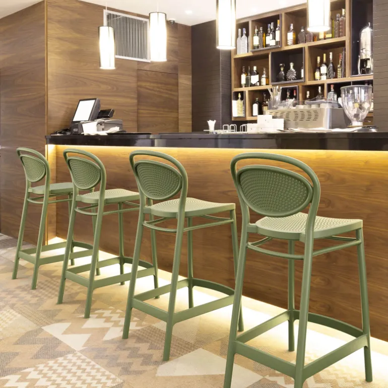 Marcel Tabouret snack moderne en polypropylène